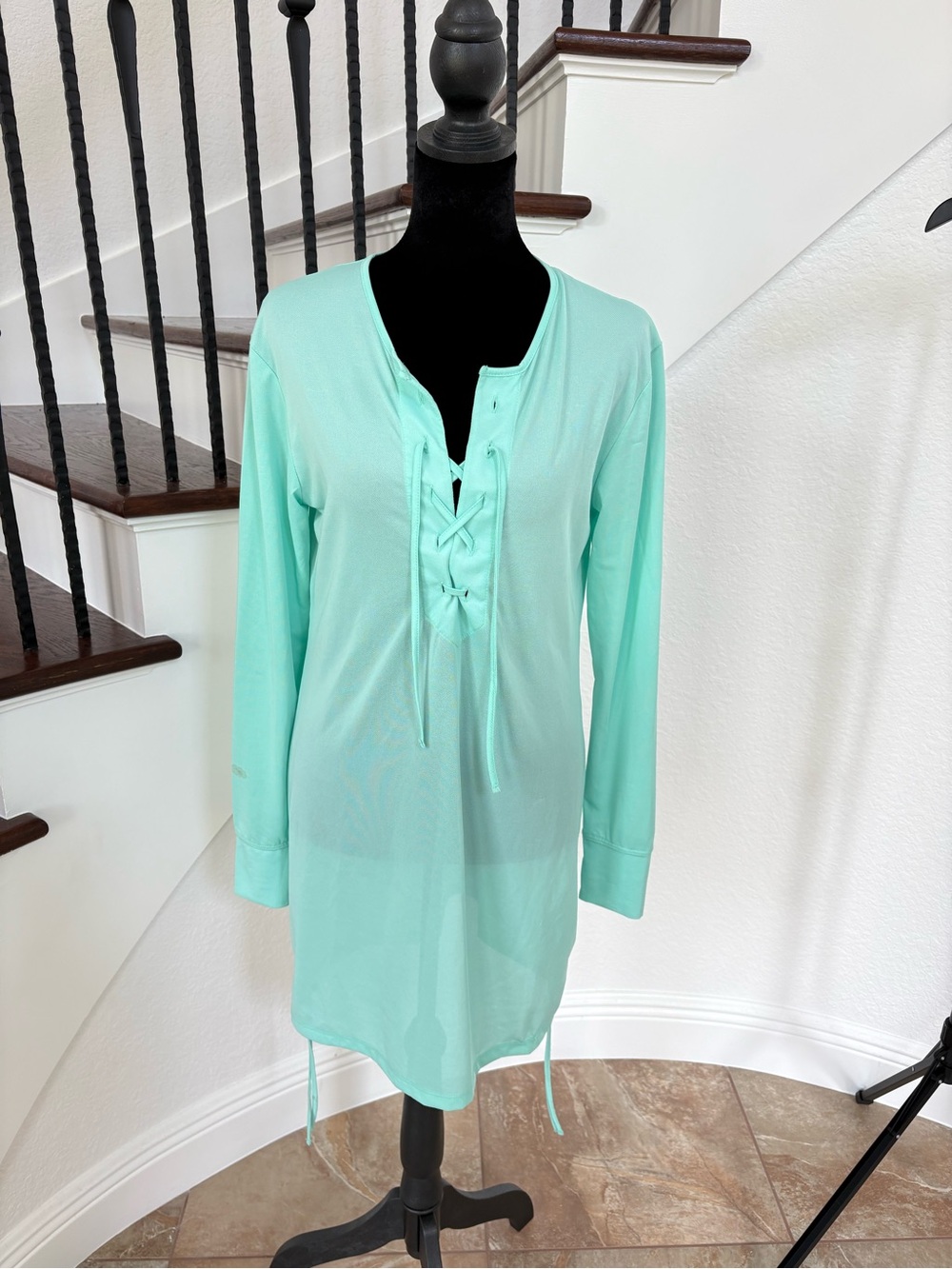 HIHO Women's Lace-Up Swim Coverup in Mint